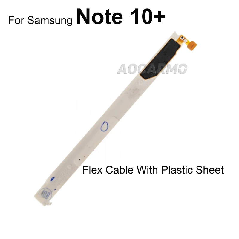 Aocarmo For Samsung Galaxy Note 10+ Note10 Plus Stylus Touch S Pen Flex Cable Wireless Induction Coil With Plastic Plate Parts