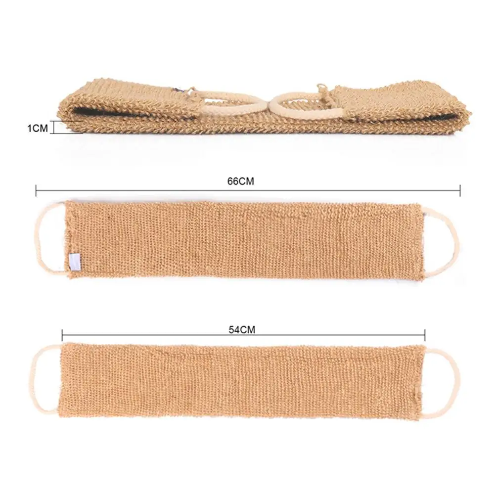 Ramie Jute Bath Towel Shower Towel Multifunctional Back Body Exfoliating Belt Scrubber For Body Cleaning fit for Man woman