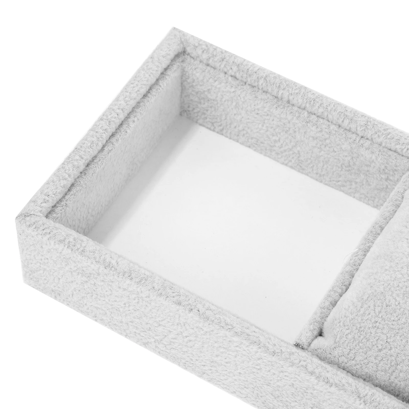 

4pcs Elegant Watch Tray Jewelry Organizer Decorative Display Holder For Bracelets Bangle Storage Durable Lint Material \ **：**