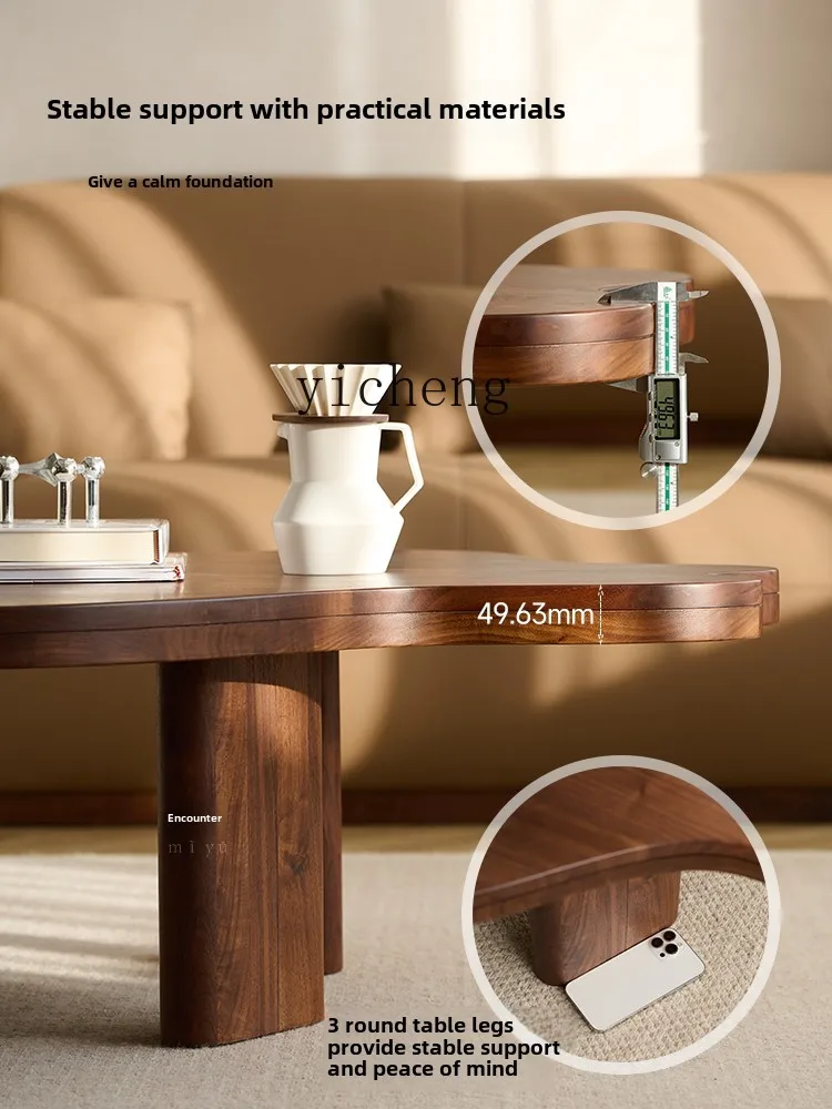 

cloud coffee table modern simple irregular home living room sofa table solid wood tea table