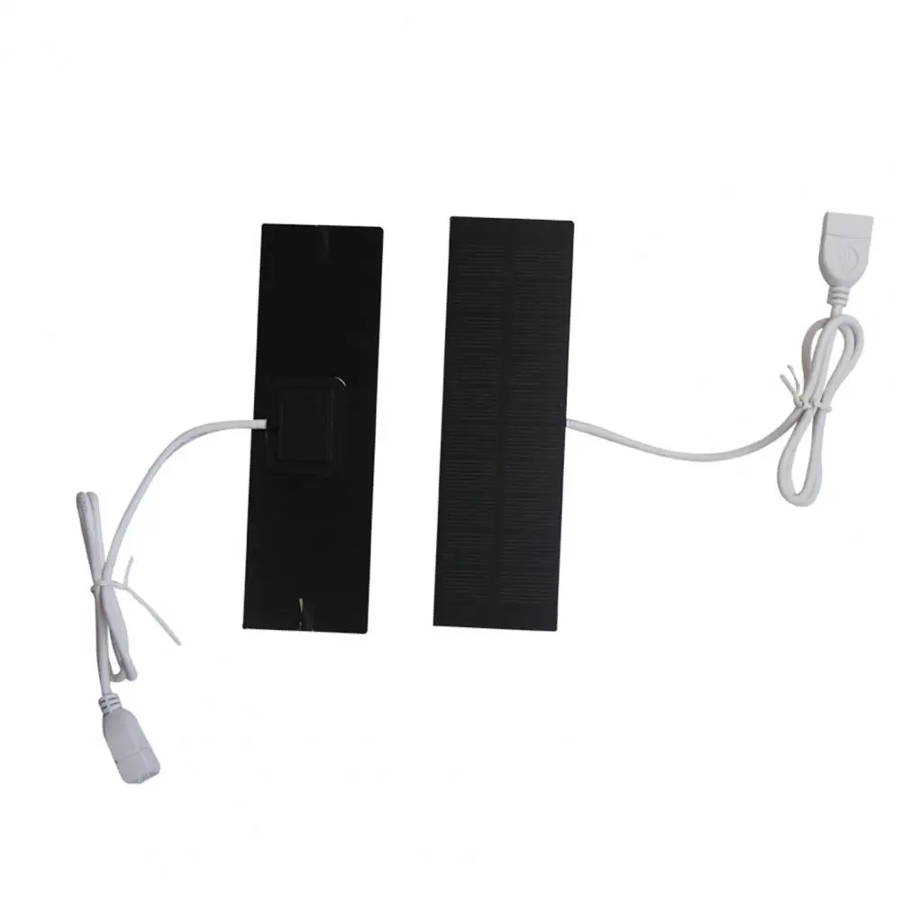Solar Power Bank Portable Mini Solar Panel Charger High Efficiency Usb Interface Power Bank Waterproof Phone Fan Charging Device
