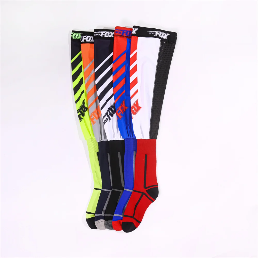 2024 Motorcycle Compression Knee Brace enduro Sock Top Motocross Socks MTB ATV MX Knee Protection Sport moto sock Anti-Skid Z