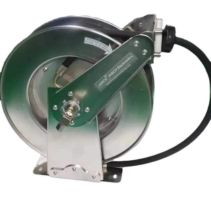 

Heavy Duty High Pressure Dual Pedestal Stainless Steel Oil Hose Reel