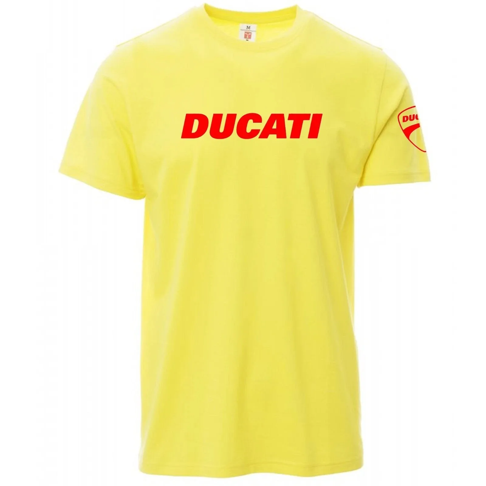 Ducati Red Logo T-shirt Unisex Summer Cotton Casual Top Moto GP Inspired Streetwear Short Sleeve view 4