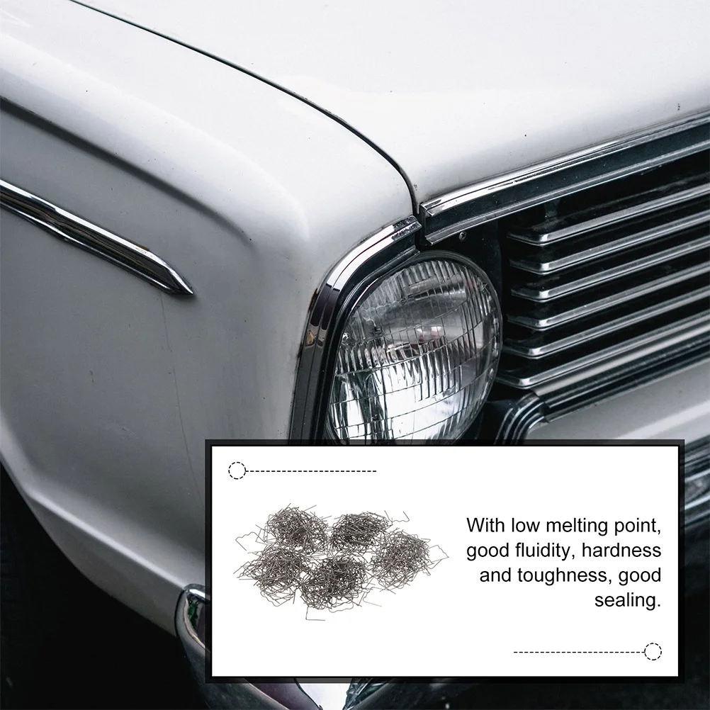 

500pcs Welding Repair Staples Metal Bumper Repairing Rods For Auto Car Plastic Fixing Tool Automotive Hot Stapler