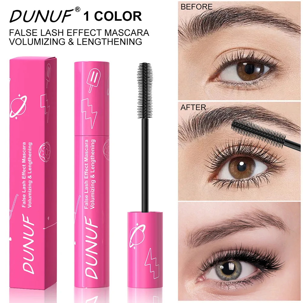 1 pz mascara per ciglia in fibra impermeabile per ciglia ricci spesse arricciatura duratura perfetta per l'uso quotidiano e l'allenamento ciglia di lunga durata