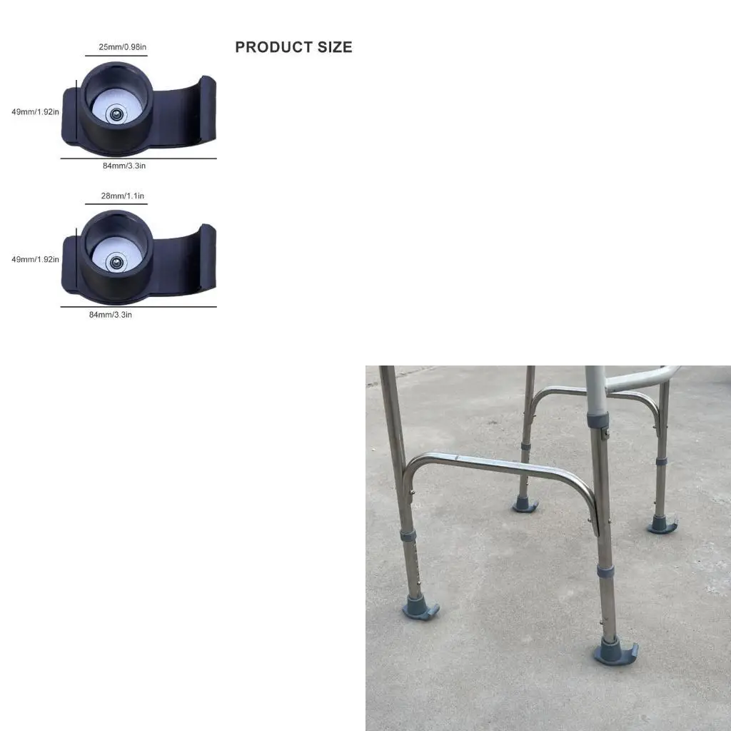 L43A Practical Sturdy Nylon Walkers Glides for Scratch Resistant Floor Protective