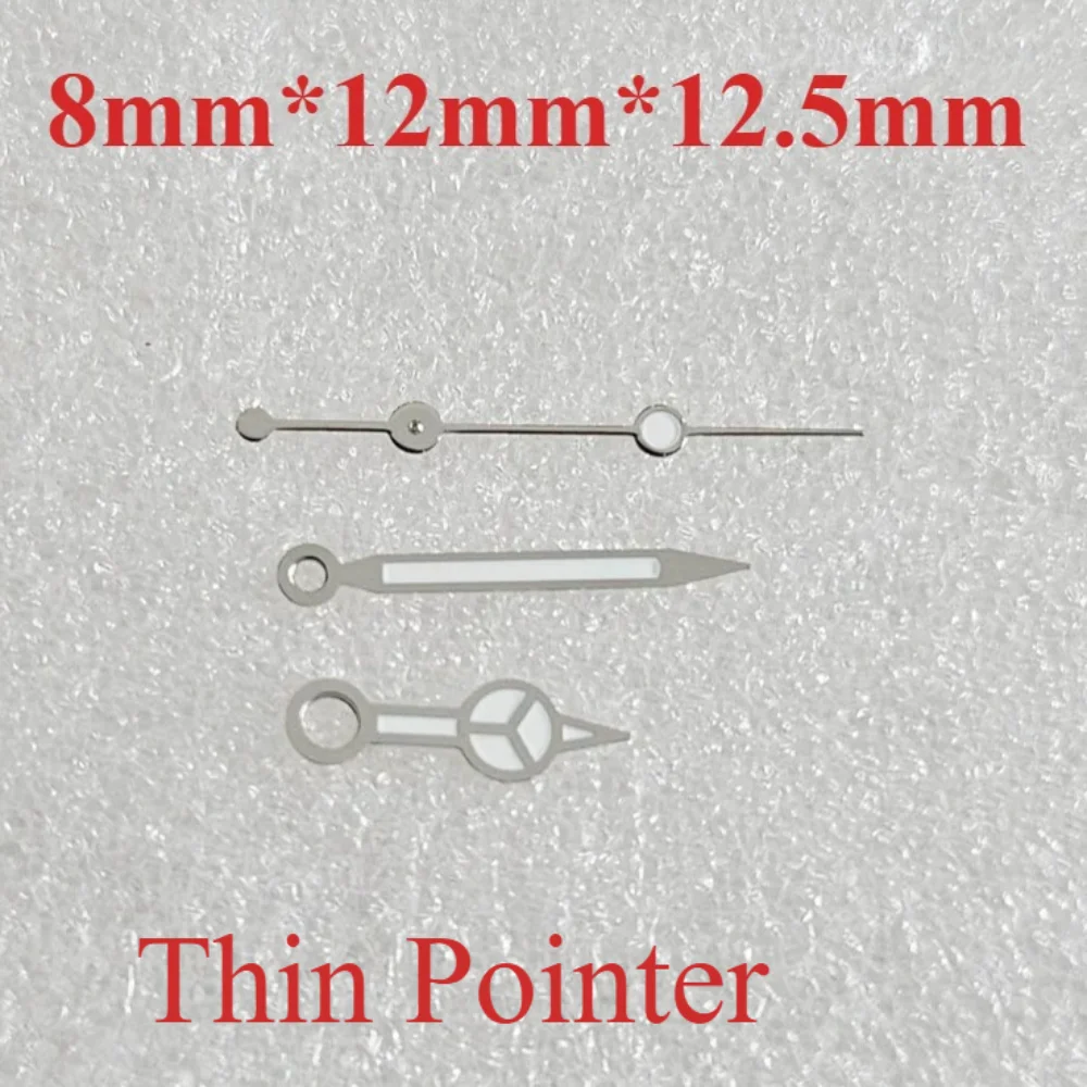 

8 мм * 12 мм * 12,5 мм Nh35 стрелки часов серебро/розовое золото/золото зеленый светящийся механизм NH35/36/4R тонкий указатель