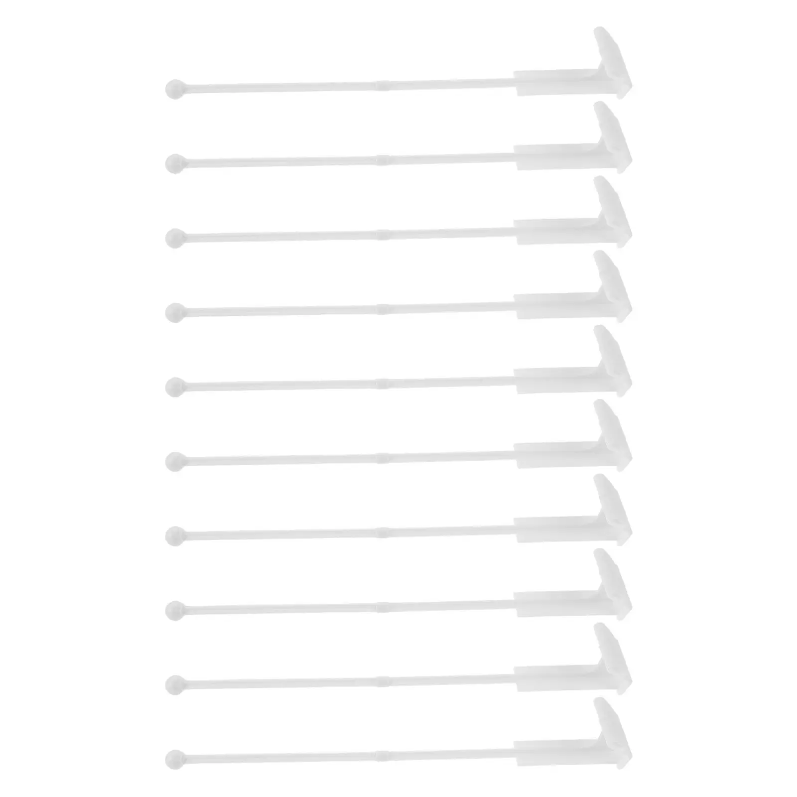10Pcs Plastic Flag Pole for Car Windows Truck Roof Trunk Tool Free Installation Weather Resistant Decorative Flagpole Vehicle