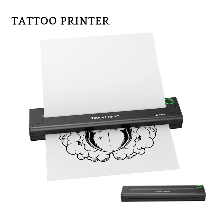 Thermal Printer Stencil Tattoo Transfer Printer A4 Portable Bluetooth Printer Stencil Machine for Tattooing Drawings Simple