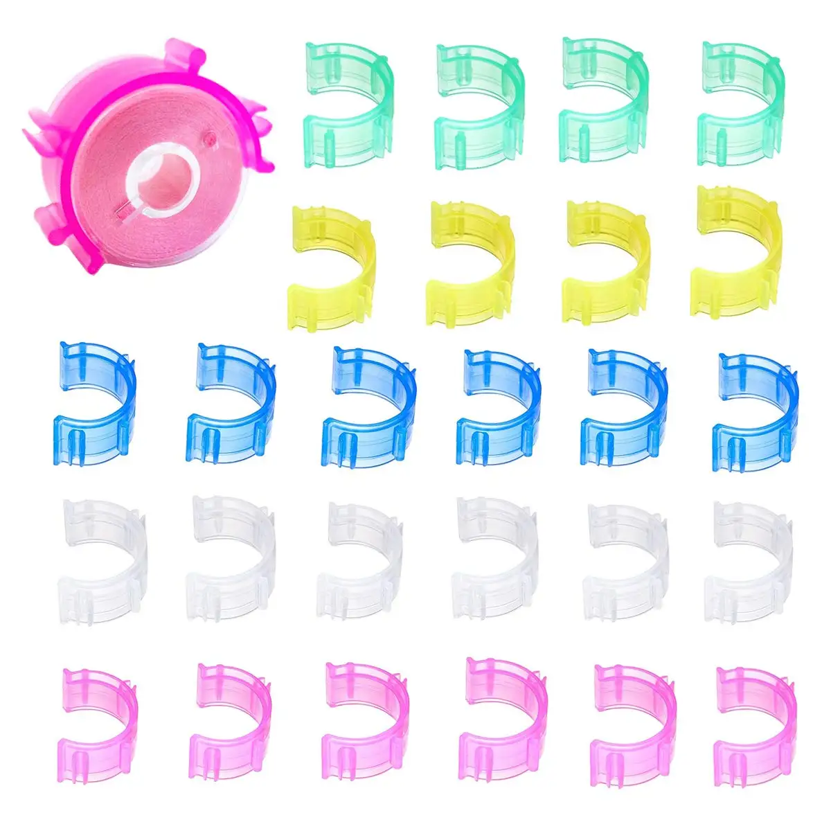 50pcs Spool Clip Bobbin Clip With Thread Locking Function Fits All Popular Spool Sizes Sewing Parts and Tools