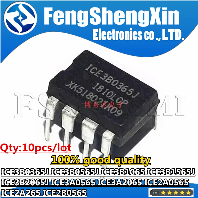 

10pcs ICE3B0365J ICE3B0565J ICE3B1065 ICE3B1565J ICE3B2065J ICE3A0565 ICE3A2065 ICE2A0565 ICE2A265 ICE2B0565 ICE3B0365 DIP8