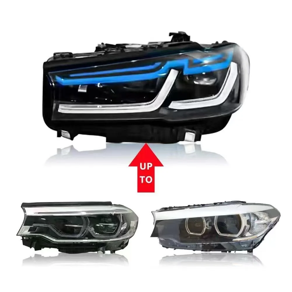 

Fit For BMW 5 Headlight 2016-2023 BMW G30 Headlight Upgrade To BMW M5 Laser Headlamp F90 version Laser Lamp modify Plug And Play
