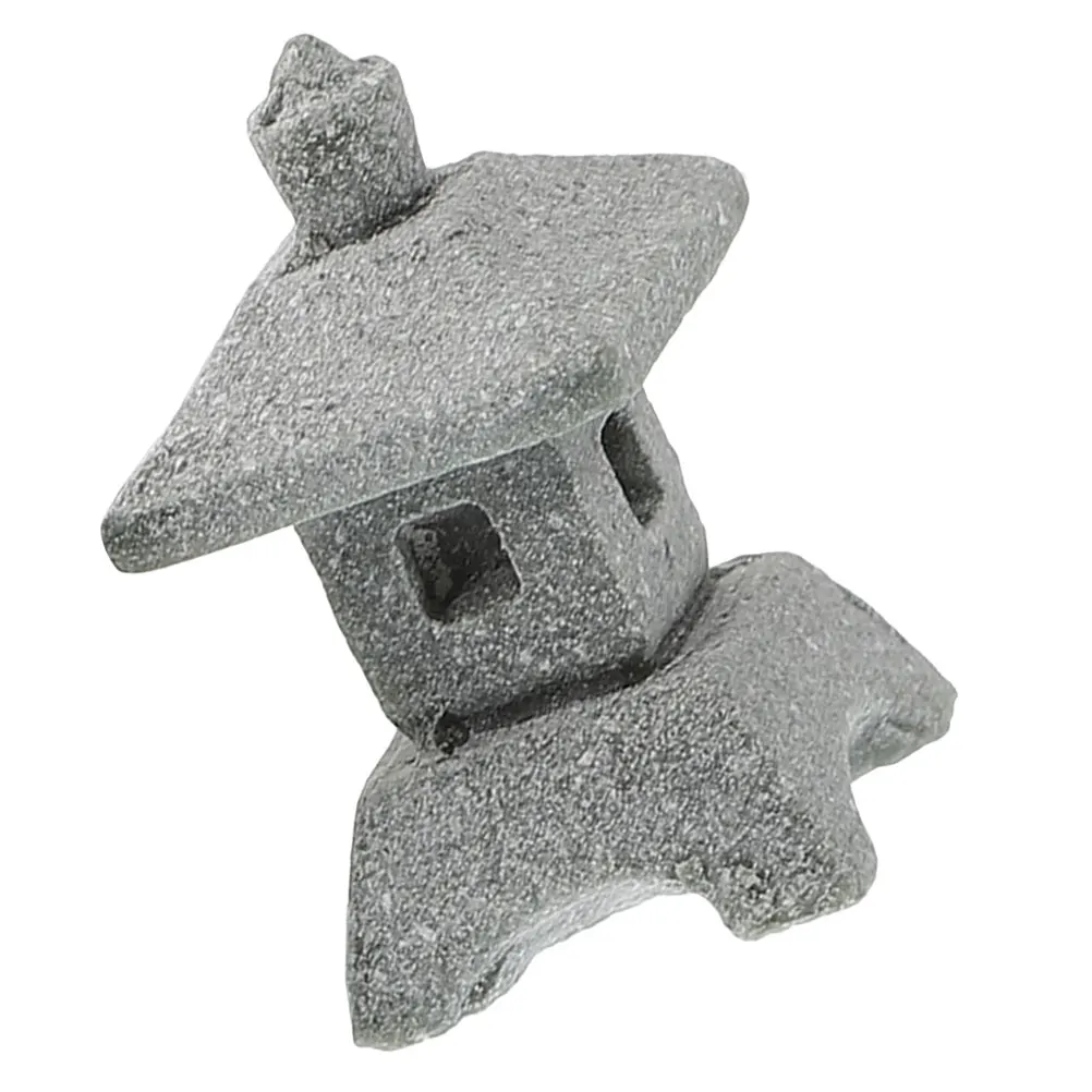 

Japanese Lantern Stone Statue Zen Garden Decor Miniature Pagoda Landscape Ornament Grey Small Indoor Outdoor