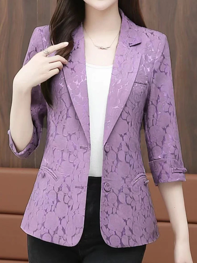

New Chinese Zen Sle Women's Suit Jaet Slim Fit Color Faionable Retro Top Button up Commute Sle Summer 2025