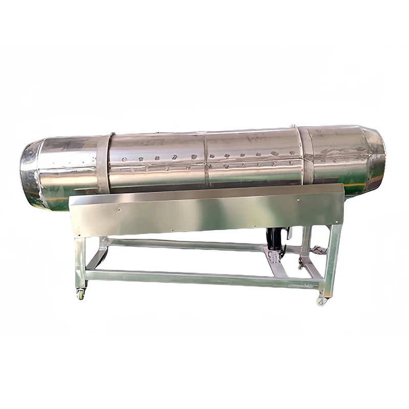 Automatic Single Drum Flavoring Machine Food Seasoning Drum for Snack Coating and Flavor Mixing Machine