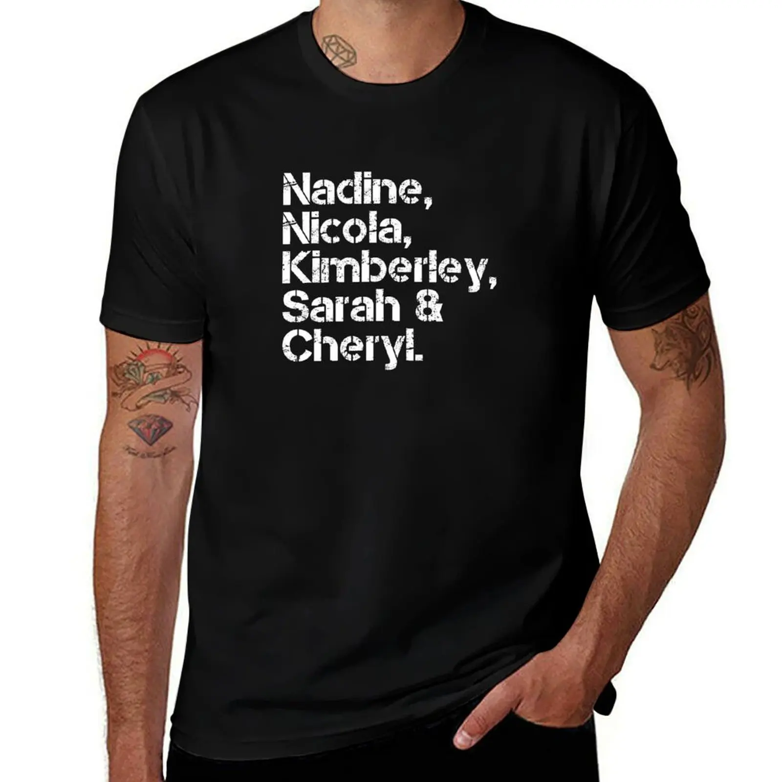 Girls Aloud [line-up] T-Shirt Fashion Simple Casual Tee Shirt T-Shirt