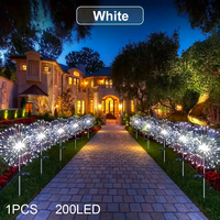 Solar Firework Lights Outdoor Waterproof Grass Globe Dandelion Lamp Decorative Lights for Gargen Christmas Lawn Pathway