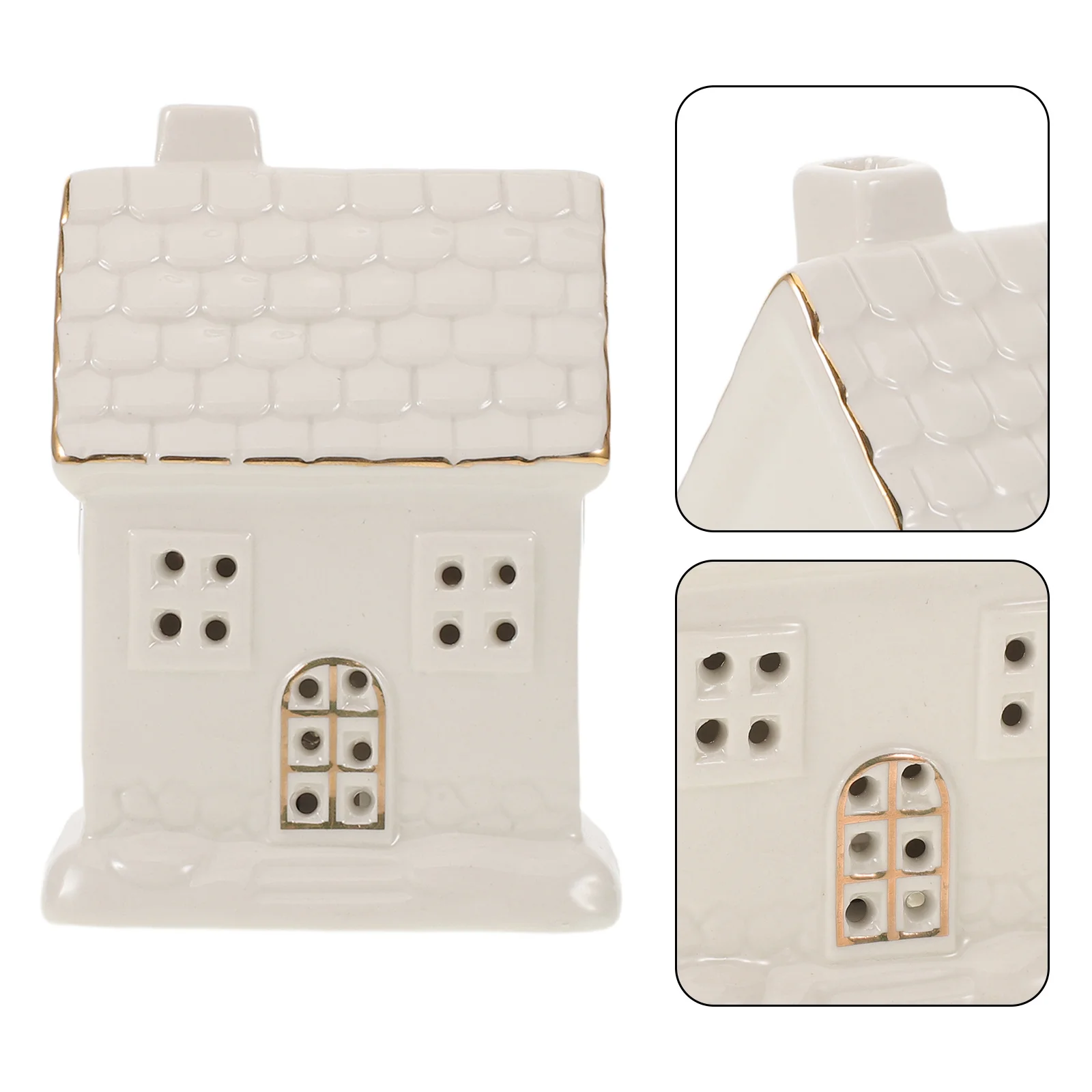 

Ceramic Christmas Lighted LED Farmhouse Holiday Decor Xmas Indoor Decoration Ceramic Xmas Village Decor