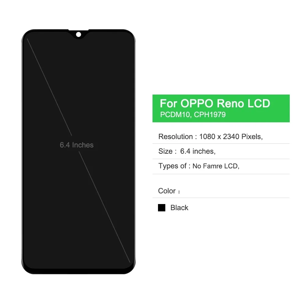 For OPPO Realme XT RMX1921 LCD Display Screen For Realme X2 LCD Touch RMX1992 RMX1993 RMX1991 Display Digitizer Assembly