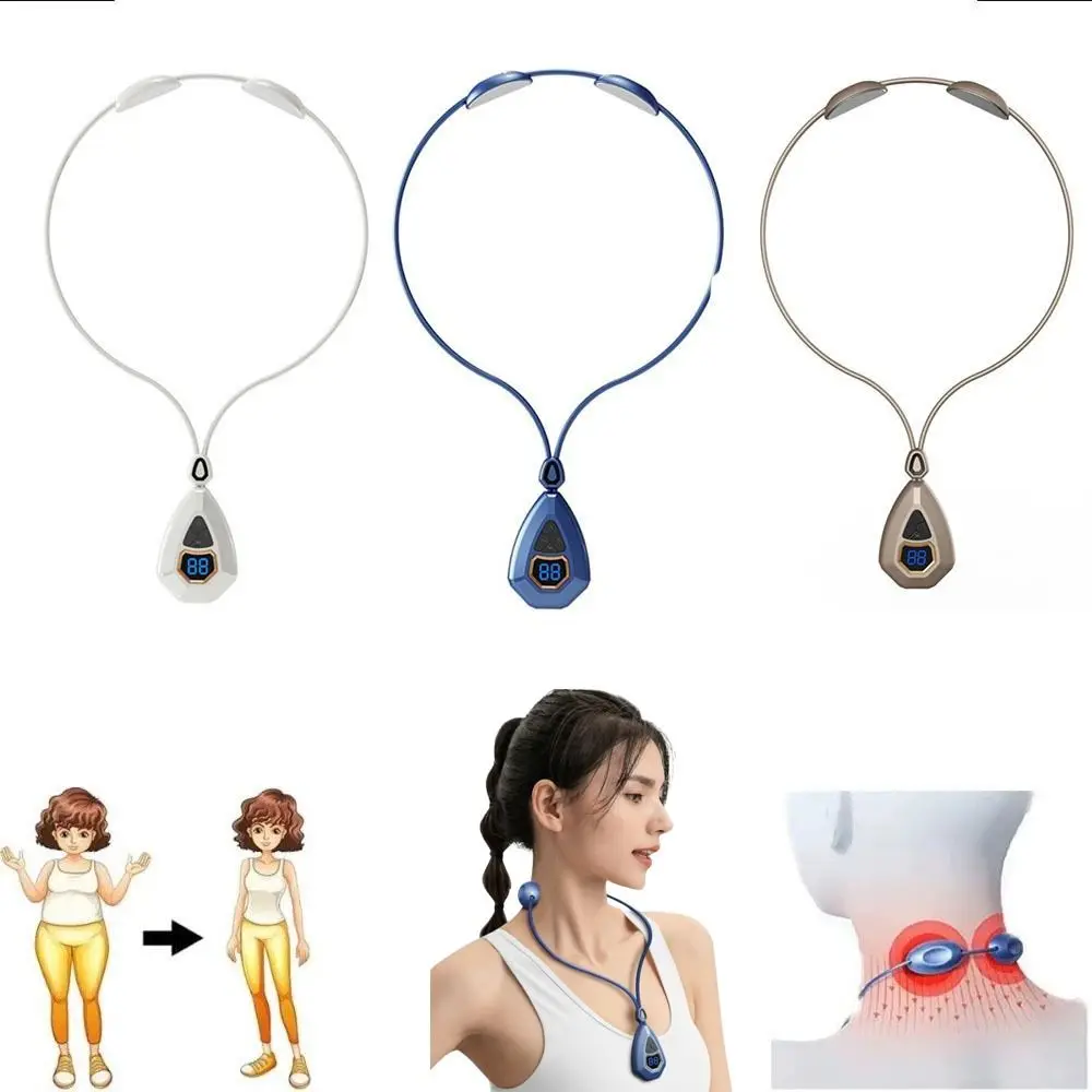 

Heat Function Neck Massager Smart Technology Hanging Neck Smart Cervical Massager Lightweight Digital Display Cervical Massager