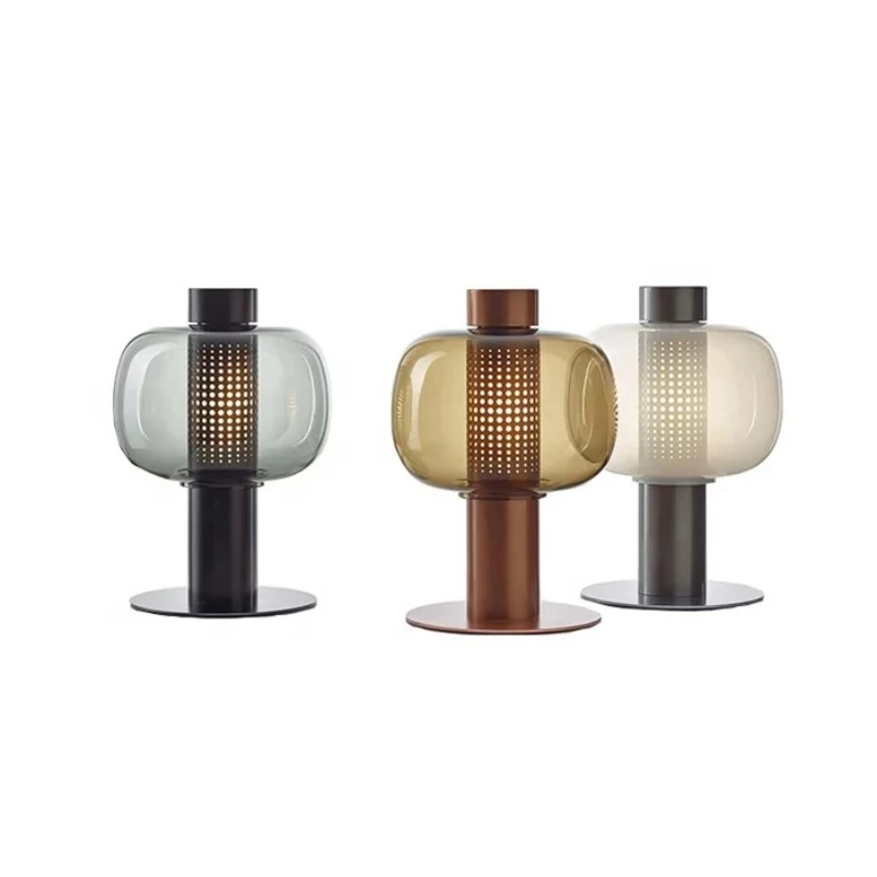 Glass Hardware Bedside Rechargeable Vintage Bedroom Fashion Designee Lighting Nordic Table Light Modern