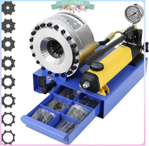 휴대용 수동 1/4-1 유압 호스 압착 도구 유압 호스 피팅 프레스 기계 파이프 엔드 성형 기계