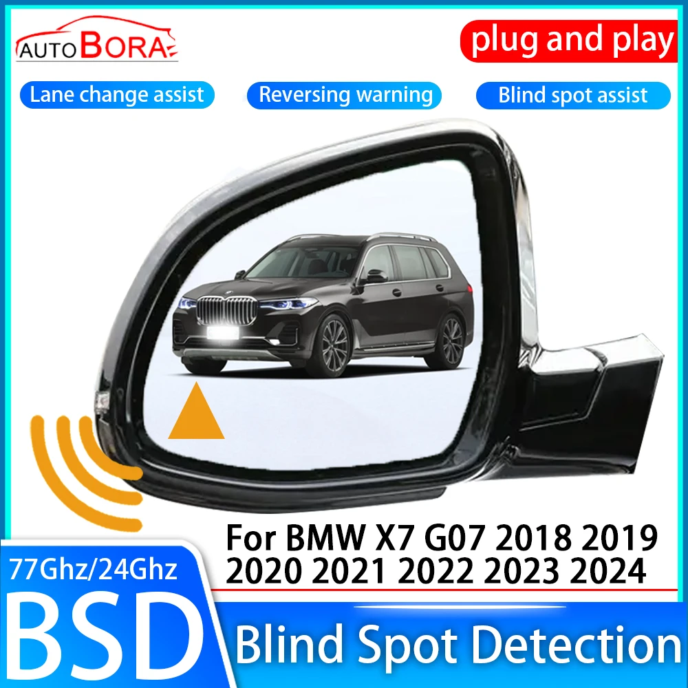 ZhuCamX Car Blind Spot Detection System BSD BSA Sensor Drive Rear Mirror Monitoring for BMW X7 G07 2018~2024