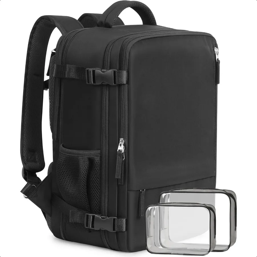 

Large Travel Laptop Backpack for Men Women Black