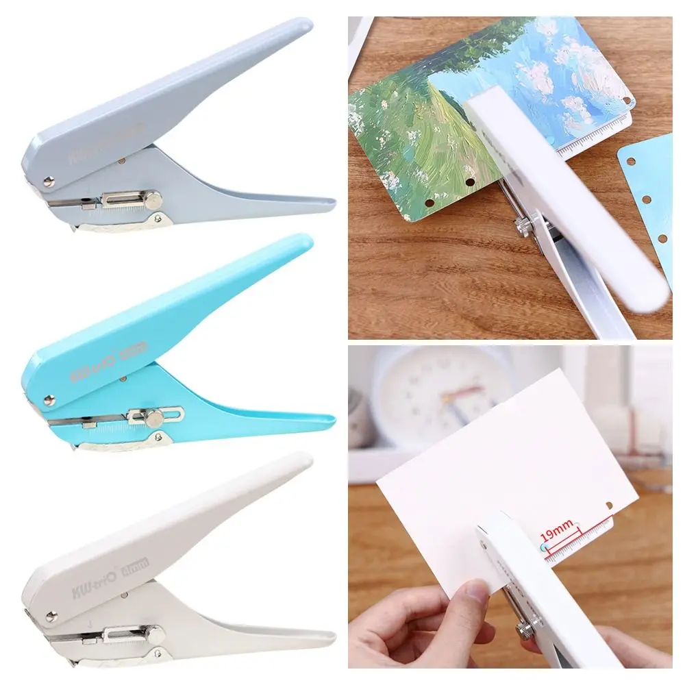 4mm Single Hole Puncher Labor-saving DIY Craft Hole Punch Machine Loose-leaf Binding Tools Single Hole Paper Puncher Binder