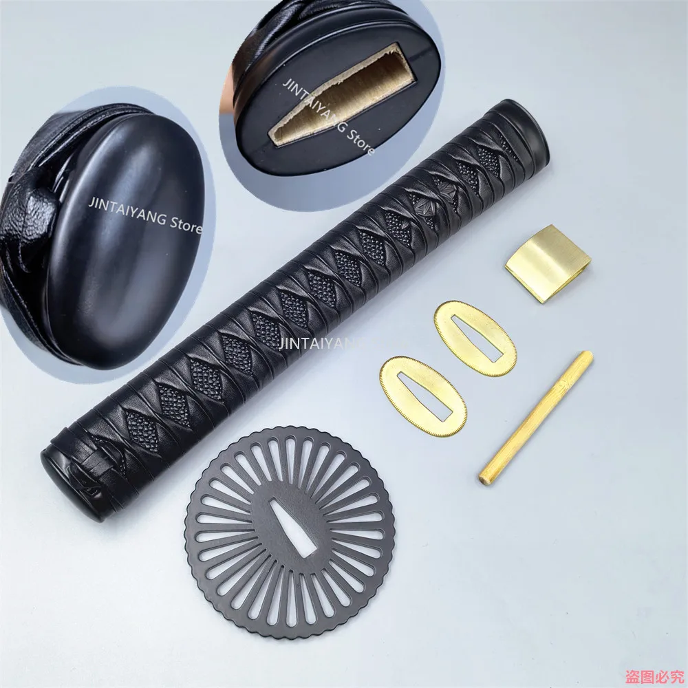 

Высокое качество 26 см ручка Tsuka железная защита Tsuba латунь Habaki Seppas аксессуары для японского меча самурая катана DIY фитинги