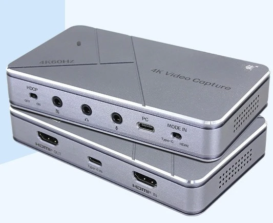 High definition live broadcast hdmi capture card video recording box 4K conference game USB free drive T