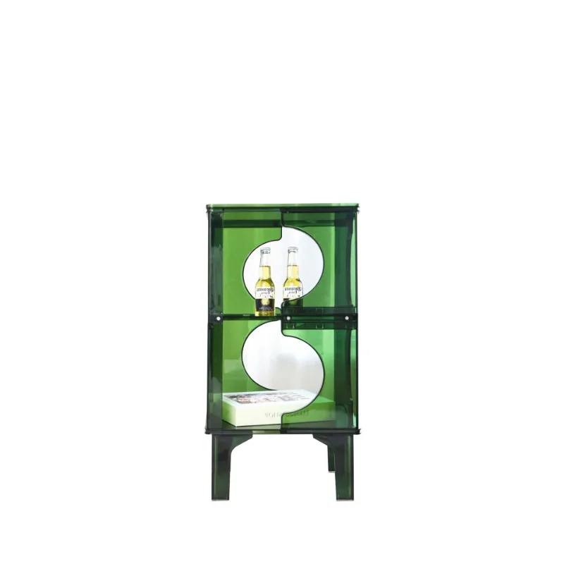 

Cabinet locker storage, living room multi-layer storage rack, plastic combination bedside table, sofa side cabinet