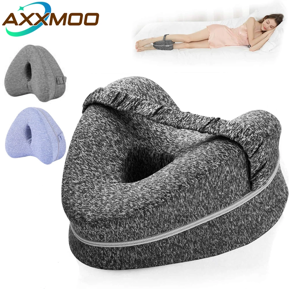 Body Memory Cotton Leg Pillow Home Foam Pillow Sleeping Orthopedic Sciatica Back Hip Joint for Pain Relief Thigh Leg Pad Cushion