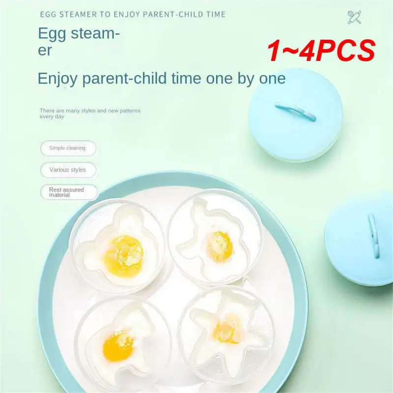 1~4PCS Egg Steamer Material For Food Contact Fun Pattern Breakfast There Are Many Styles And New Designs Every Day