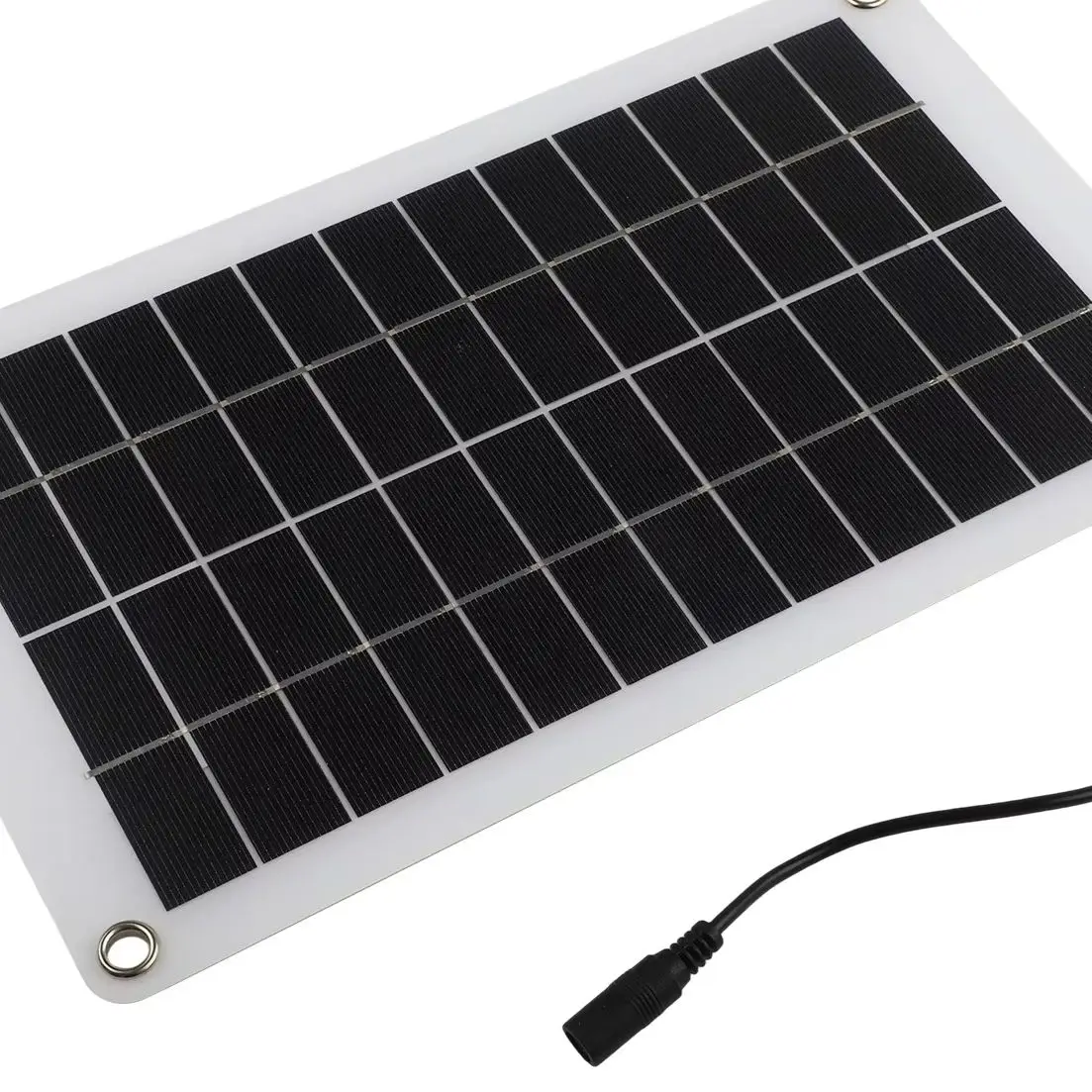 30W 12V Flexible Solar Panel Trickle Charger With Clips For RV Car Boat Motorcycle Battery Maintenance Power Supply