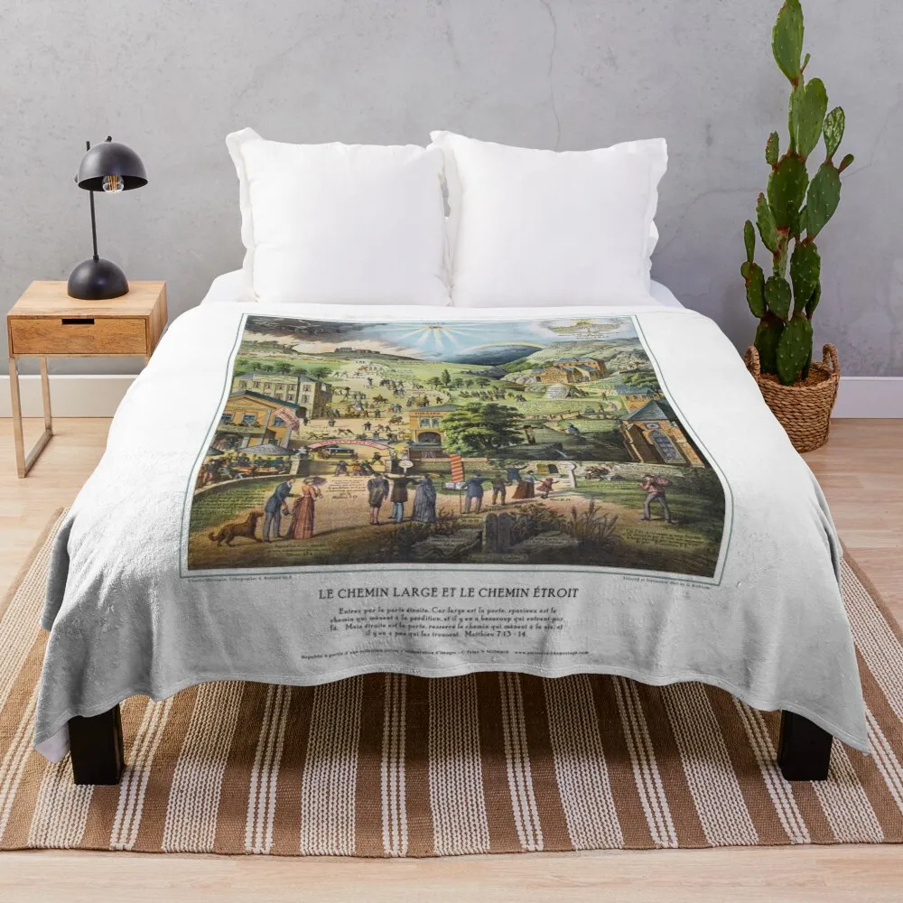 

Le Chemin Large et le Chemin étroit Throw Blanket warm winter heavy to sleep Blankets