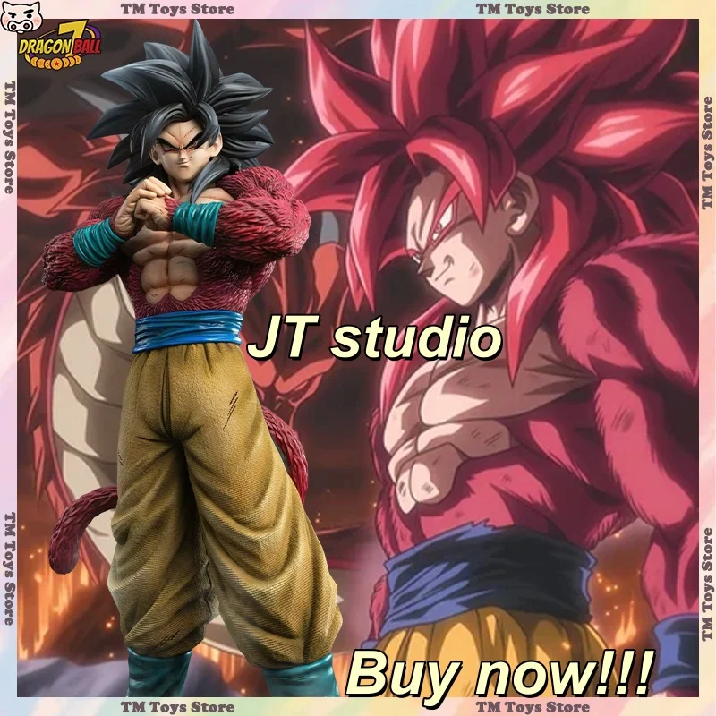 

JT Studio 55 см Dragon Ball 2% SSJ4 Аниме Фигурки Сон Гоку Фигурка Статуя из ПВХ Коллекция Модель игрушки Рождественские подарки ГОРЯЧАЯ распродажа