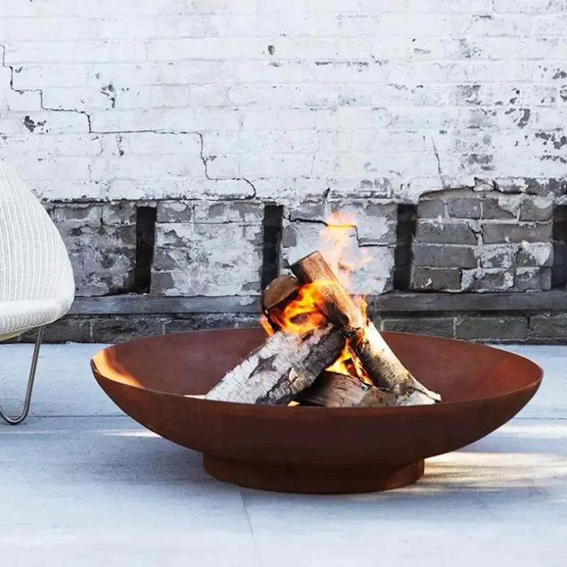 Weathering three-dimensional laser spherical firewood heating furnace carbon stove