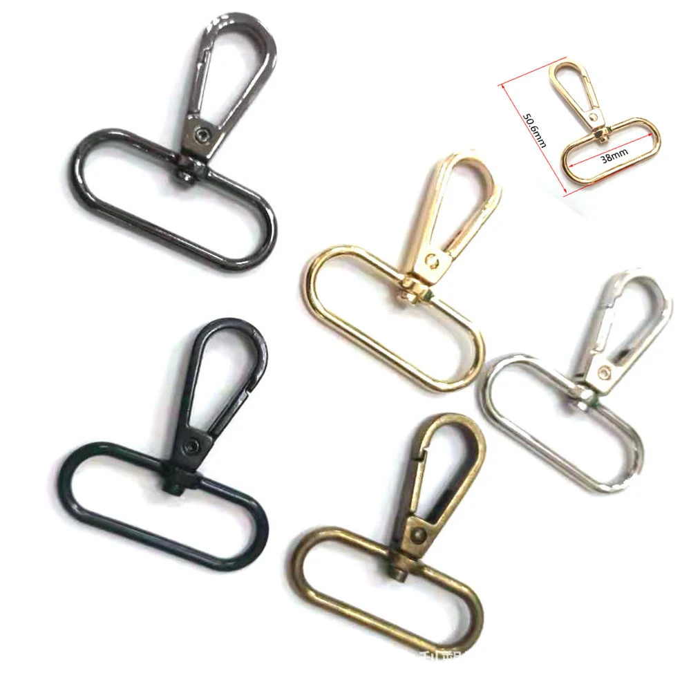 5pcs Metal Bags Strap Buckles Lobster Clasp Collar Carabiner Webbing Belt Swivel Snap Hooks DIY KeyChain Bag Part Accessories