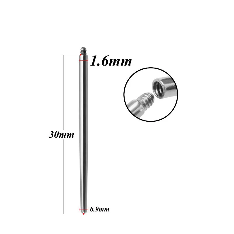 Eyebrow Nail Piercing Auxiliary Guide Pin Rods of Navel Piercings Guide Pin for Inserting Needle Earrings Lip Rings Replacement