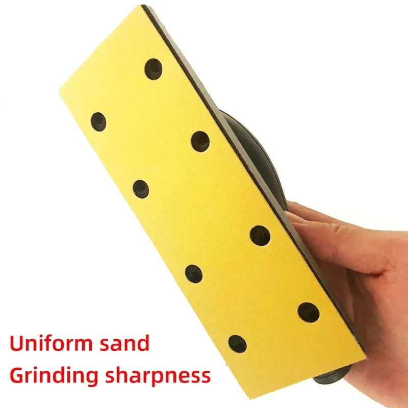 

Abrasive Sandpaper70x198mm Square 8-hole Abrasive Dust-free Strip Anti-stick 80-400Grit Scrub Used For Milka Sander Sandpaper