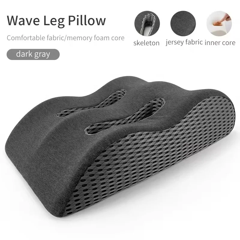 Memory Foam Orthopedic Pillow Leg Rest Wedge Pillow Sciatic Nerve Pain Relief Adjustable Comfort Bed Sofa Sleeping Support
