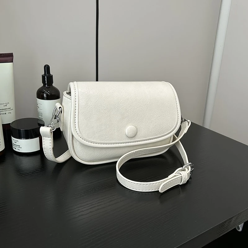 

Classic Designer PU Leather Crossbody Bag for Women Travel Handle Handbag Fashion Shoulder Messenger Bag Ladies Small Flap Bag
