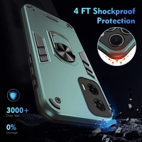 Armor Magnet Holder Ring Case For Motorola Moto G05 G15 G35 G45 G55 G75 G85 5G G04 G04S G14 G24 G34 G54 G64 G84 Camera Cover