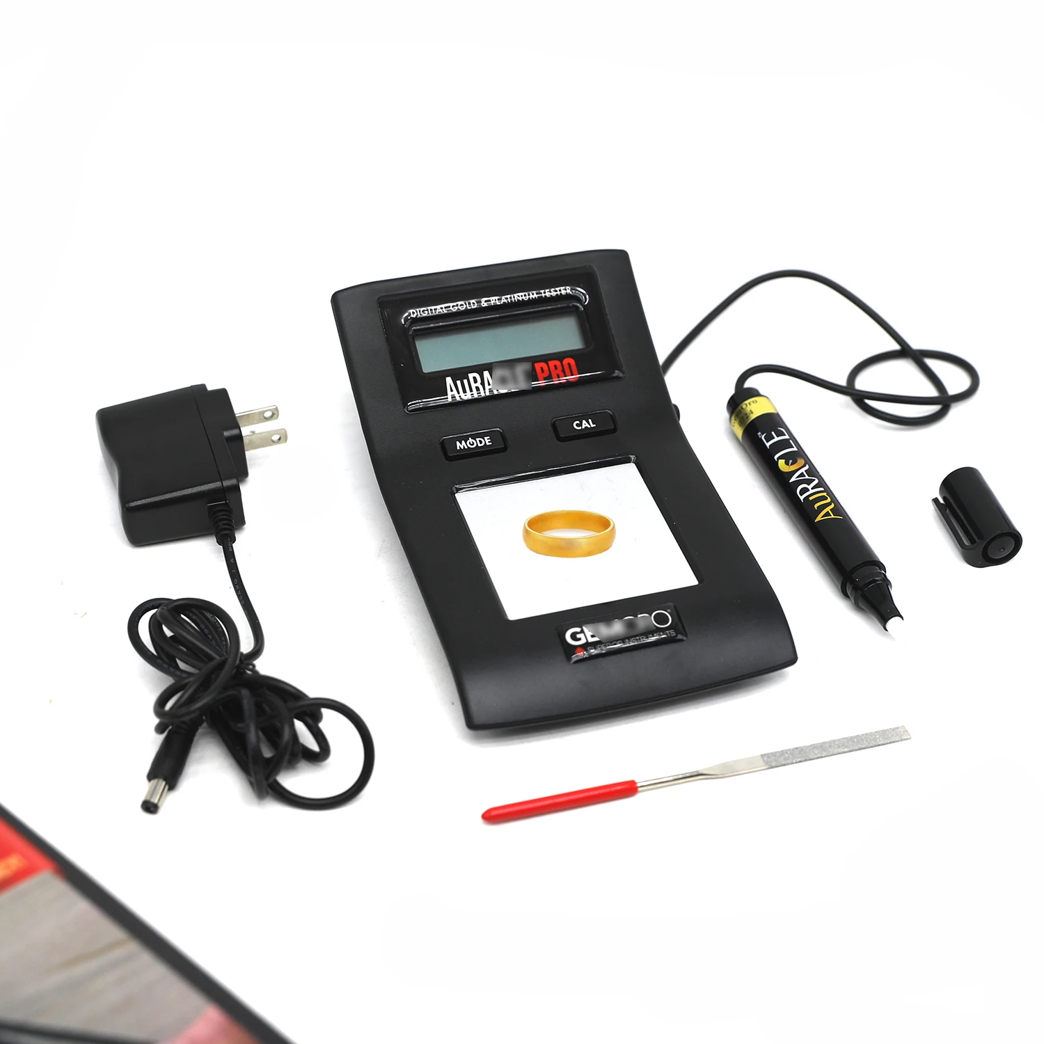

Portable 8-24K Jewelry Tools Gold & Platinum Electronic Detector New Condition Rubber and Metal Material Gold Purity Tester