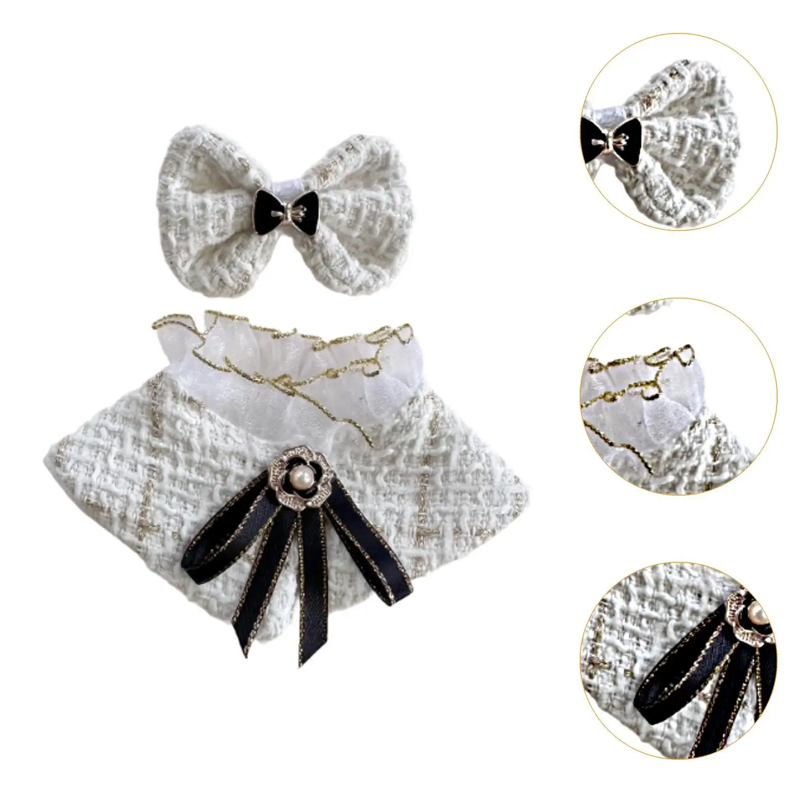 Doll Clothes Set ,Stuffed Doll Clothes Collectible Doll Toy Soft Dress up Doll Clothing ,for 15 cm/ 17 cm Plush Doll