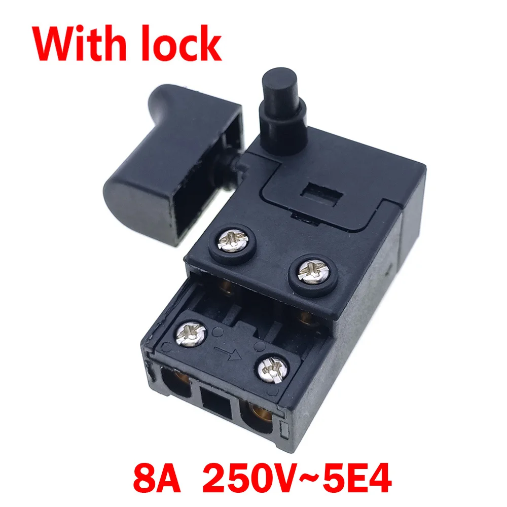 Miniature Power Tool Switch FA2-4/2W4 Trigger Button for Electric Hammer Impact Drill Polishing Cutting Machine Accessories