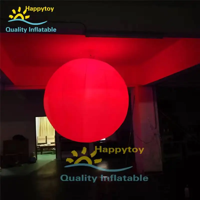USA Party Decoratieve 2M Opblaasbare Hangende LED Ballon/Verlichting Ballon Voor Feestdecoratie