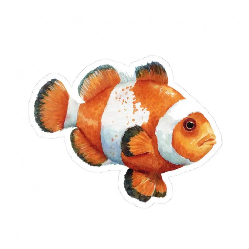 Clownfish Sticker Laptop Decal Underwater Theme Gifts Decor Gift Water Bottle Waterproof Stickers For Decorating Car Windows Mot